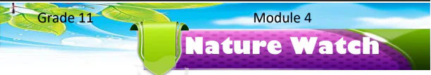 وحدة Nature watch للغة الإنكليزية للحادي عشر فصل أول