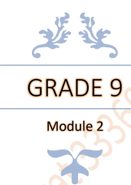 الوحدة الثانية في اللغة الإنجليزية للتاسع الفصل الأول